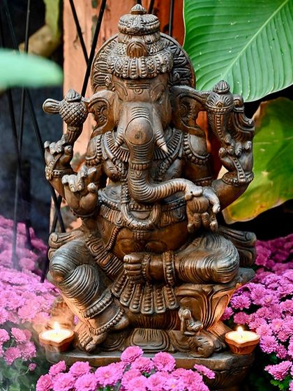 Greenhouse - Handcrafted Stone Sculpture & Decor Ganesha: The Remover of Obstacles photo 17