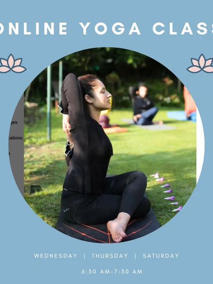 An announcement for my online morning batch. These classes are perfect for anyone looking to start their day with intention, energy, and a clear mind, no matter their experience level.