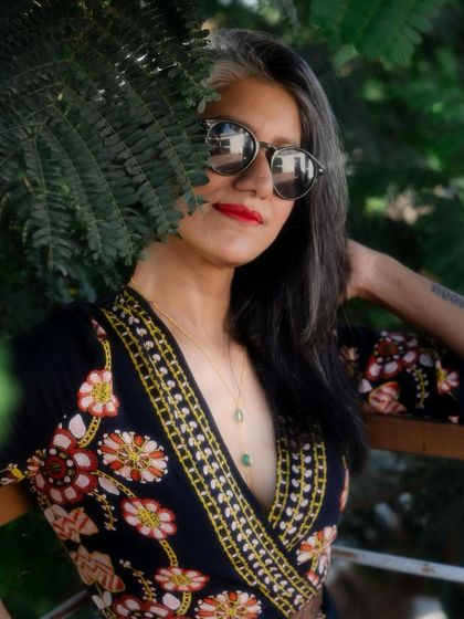 A different angle, showing the versatility of this stylish one-piece outfit.