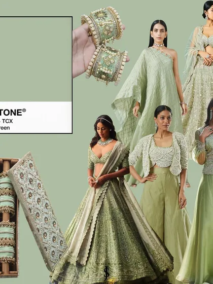 Sage green is a beautiful and harmonious color for weddings, representing nature and growth. It works wonderfully for a variety of skin tones and is perfect for creating an elegant, rustic, or outdoor wedding aesthetic.
