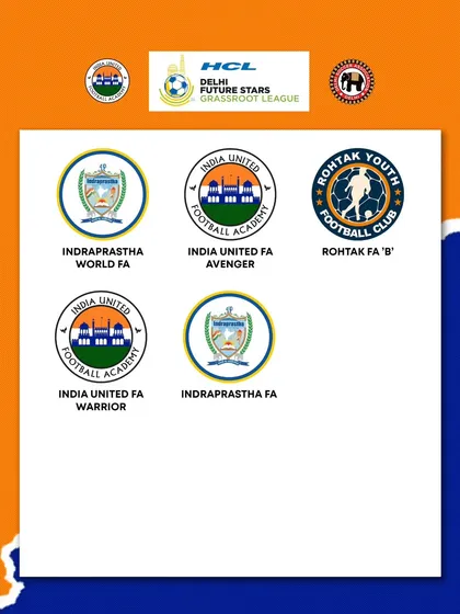 A look at the logos of the U12 teams, including our India United FA Warrior and Avenger squads.