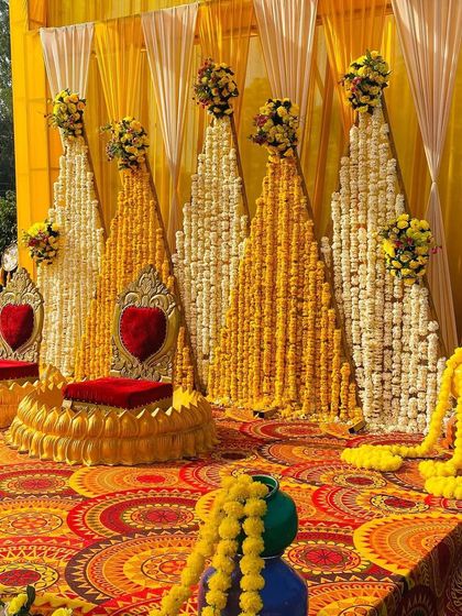 Stardevent - Full-Service Wedding Planning Vibrant Haldi & Mehndi Setups photo 13