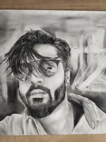 A gallery of my portraits created using the dry brush technique with black oil paint. This method allows for incredible realism and texture, perfect for capturing every detail from hair to clothing.