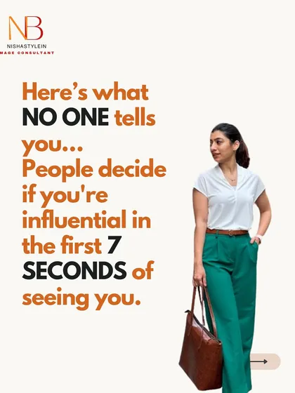No one tells you this: people decide if you're influential in the first 7 seconds of seeing you.