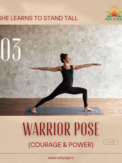 The Warrior Pose builds courage and power from the ground up. It teaches you to stand tall and find your inner strength, a foundation for resilience both on and off the mat.