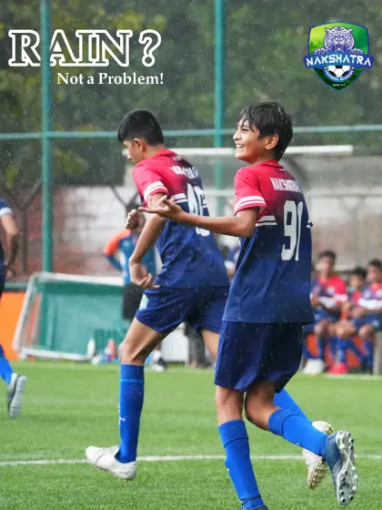 The Bengaluru rain can't stop our players. Their smiles and unstoppable energy show the true spirit of football we nurture at the academy, where dedication shines, rain or shine.
