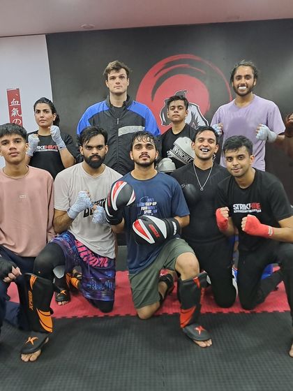Coach Franco's squad. A group of dedicated students who train regularly under one of our top MMA coaches.