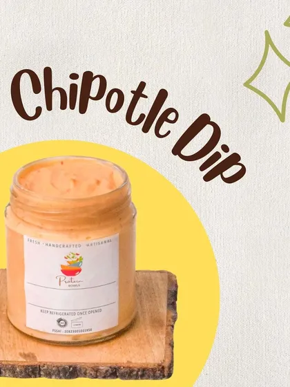 My new Chipotle Dip is one of the artisanal dips I've added to the menu. It's perfect for complementing your meals.