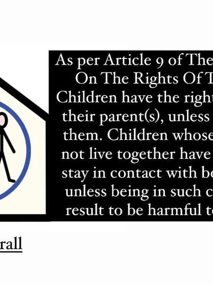 Children have a right to live with their parents unless it is bad for them. In cases of separation, I fight to ensure children can maintain contact with both parents, as long as it is not harmful to them.