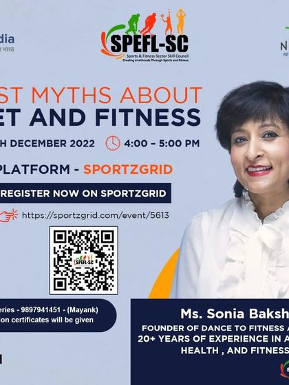 The poster for my webinar with Spefl SC on busting diet and fitness myths. I love educating people on evidence-based practices.