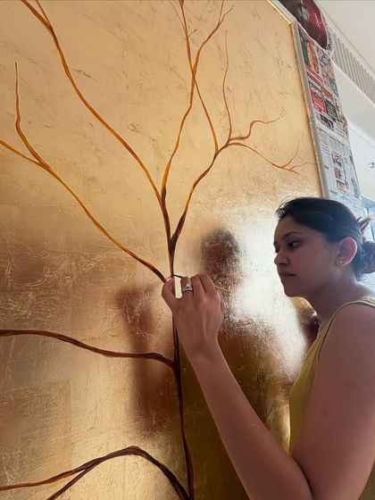 Nishka Mehta - Custom Artwork & Installations Gold Leaf & Metallic Murals photo 15