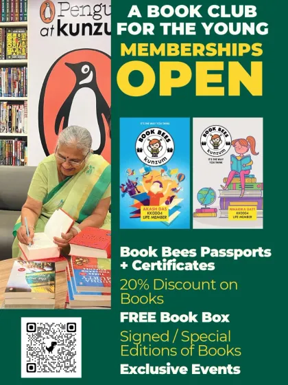 Become a part of our inner circle with the Kunzum Book Bees membership. You’ll get access to exclusive events, signed editions, special discounts, and even a free book box to start your adventure.