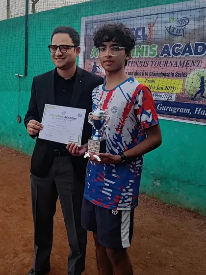Aadvay reached the Singles final at the AITA U14 Championship Series tournament in Gurgaon. Congratulations on a great tournament run.