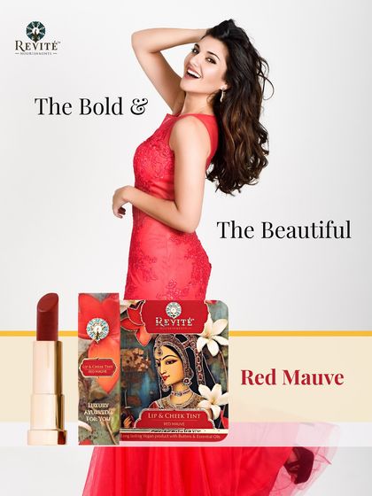 Embrace your bold and beautiful side with my Red Mauve lip tint. It's the perfect shade for when you want to make a statement and feel confident in your look.