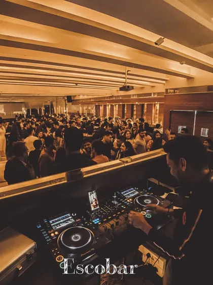 A look at a packed house during one of my residency nights at Escobar, Mumbai. I'm experienced in managing the energy of large crowds and keeping the vibe right from start to finish.
