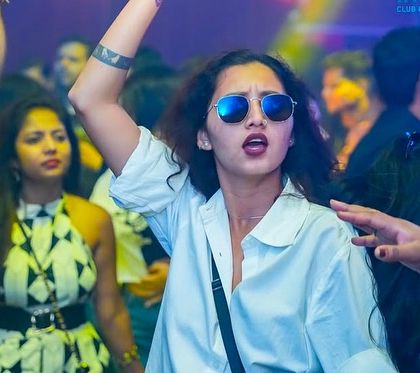 This partygoer is completely in the zone at Hydra. Seeing people connect with the music like this is the best part of my job.