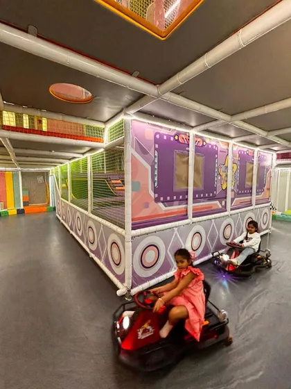Ready, set, go! Our indoor go-kart track is a huge hit, offering safe and thrilling fun for little racers. It's just one of the many exciting activities included when you book a private party with us.