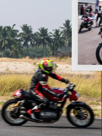 A collage of action shots from our track school, showing the diversity of our participants.