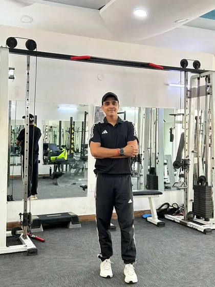 Another confident pose, reflecting my commitment to fitness.