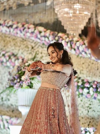 Flinters Management - Custom Wedding Design & Decor Glamorous Sangeet & Reception Nights photo 62