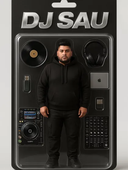 My very own action figure set. It comes complete with decks, a laptop, and all the gear I need to rock a party.