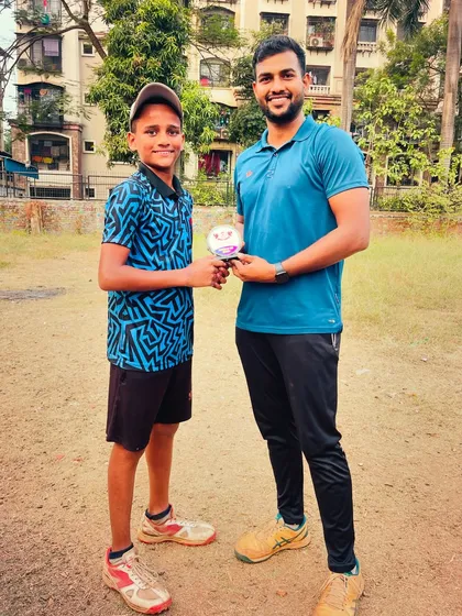Man of the Match, Ayush Sanas. A match winning bowling spell, taking 5 wickets for just 4 runs in 6 overs. Incredible discipline.