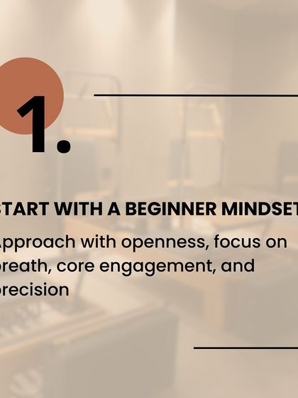 Tip for your first class #1: Start with a beginner's mindset. Be open, focus on your breath, and embrace the learning process.