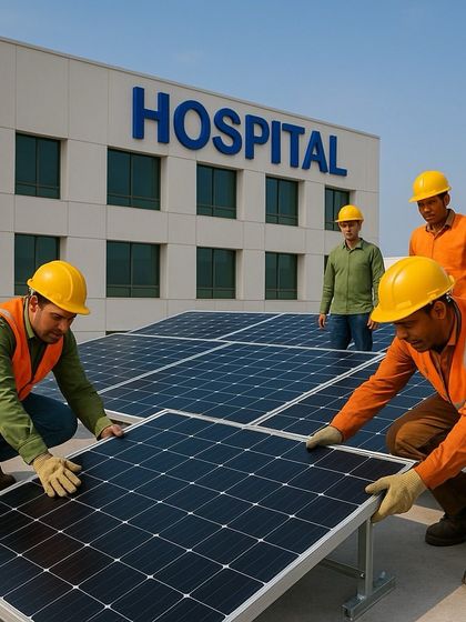 We provide complete solar solutions for hospitals, from panel installation to maintenance. Clean energy is crucial for healthcare, and we ensure a reliable power supply.