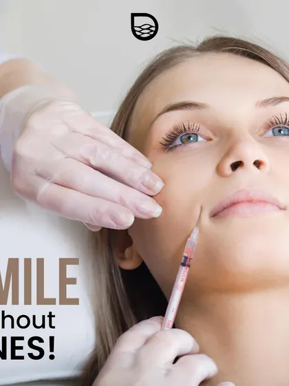 Dermal fillers are excellent for smoothing smile lines, also known as nasolabial folds. This allows you to maintain your expressive charm while looking as young as you feel.