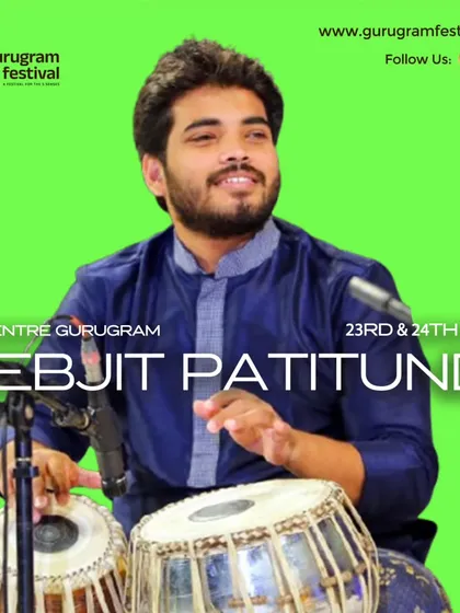 A promotional graphic for the Gurugram Festival. It was a pleasure to have my tabla featured in the BGM for the festival's introduction.