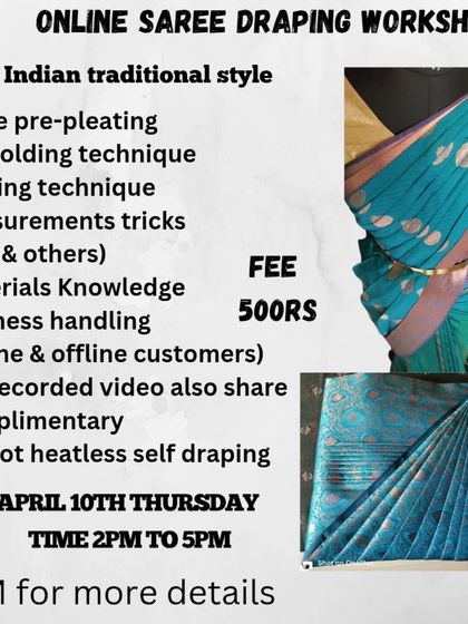 This workshop offered onspot heatless self-draping as a complimentary skill, perfect for quick and easy draping.