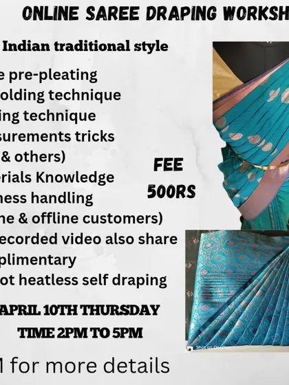 This workshop offered onspot heatless self-draping as a complimentary skill, perfect for quick and easy draping.