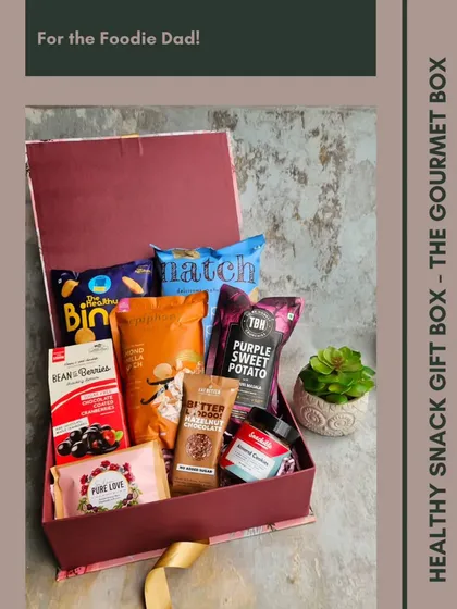 If your dad is a foodie, he'll love this Healthy Snack Gift Box. It's packed with a variety of delicious and wholesome snacks, from purple sweet potato chips to protein bars.