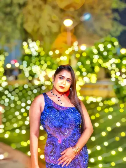 A vibrant look for Yugank and Tarushi's Sangeet at Shiva Oasis Neemrana. The bright lights and festive decor perfectly matched the high-energy performances of the night.