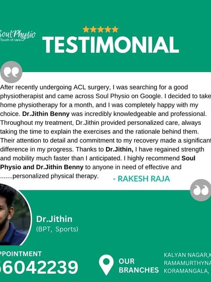 After ACL surgery, this client chose our home physiotherapy service. He highlights the knowledgeable and professional care he received, which helped him regain strength and mobility faster than anticipated.