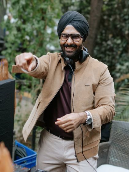 Pointing out to the crowd, getting them hyped. Interacting with guests is a huge part of how I build energy.