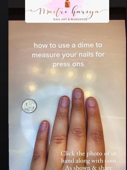 Don't have a measuring tape? No problem. You can also use a standard-sized coin for reference. Just take a photo of your hand next to the coin and I can estimate your sizes.