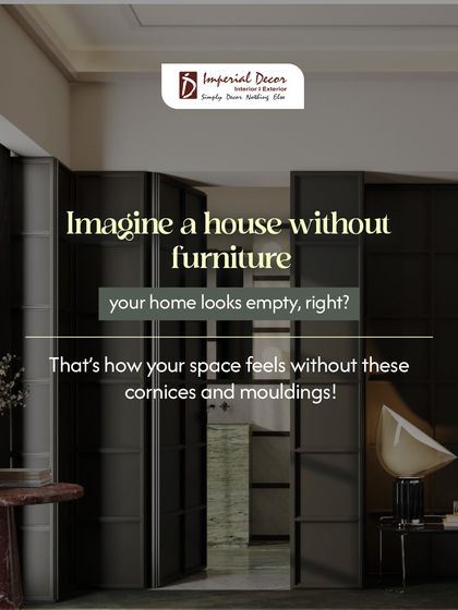 Imagine a house without furniture. It looks empty, right? That's how your space can feel without cornices and mouldings. They are the essential details that make a room feel finished and polished.