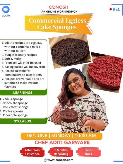 Conosh - Online Culinary Workshops Everyday & Travel Cakes photo 8