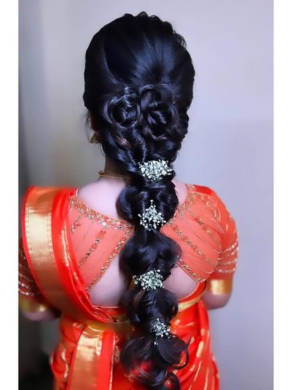 Ramya Gowda - Bridal & Occasion Hairstyling Complete Bridal Styling (Hair & Saree) photo 8
