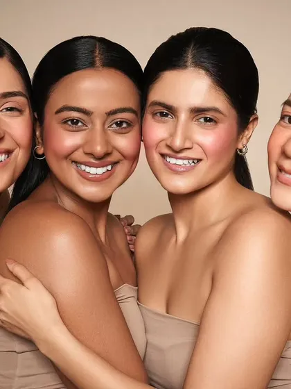 This beauty campaign highlights my ability to work with diverse skin tones. I used cream blushes to create a healthy, natural flush on each model, demonstrating how I customize makeup to enhance each individual's unique beauty, ensuring a fresh and authentic result.