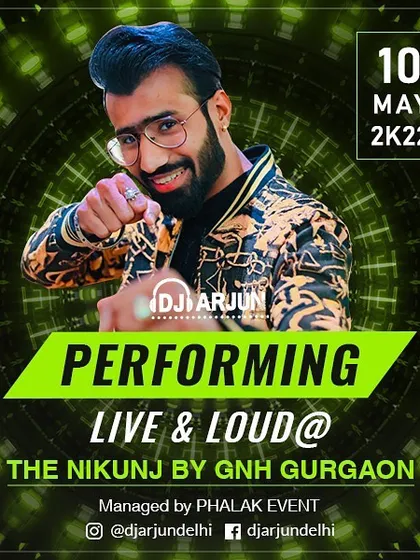 A high-energy performance at The Nikunj by GNH in Gurgaon, a well-known venue for weddings and private functions.