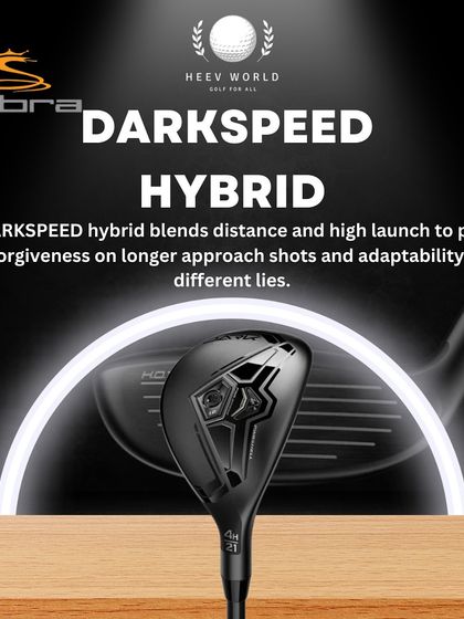 The Darkspeed Hybrid blends distance and high launch, providing more forgiveness on longer approach shots.
