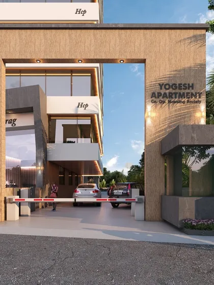The entrance to a property sets the tone for the entire experience. For the Yogesh Apartment complex, we designed a modern, secure gateway that incorporates clean lines, subtle lighting, and integrated planters to create a welcoming and sophisticated arrival point.
