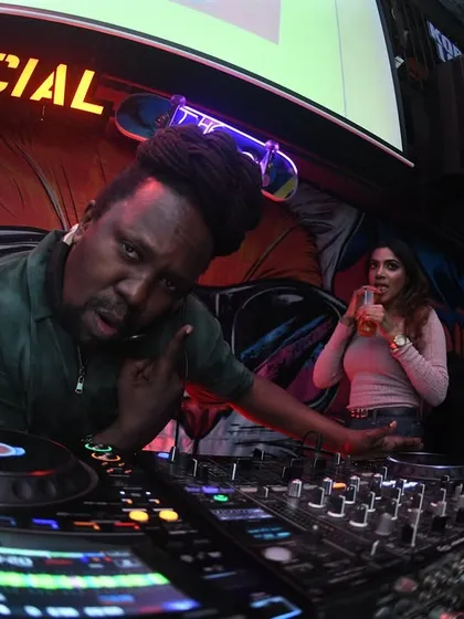 Bobkat commanding the decks, with his signature energy.