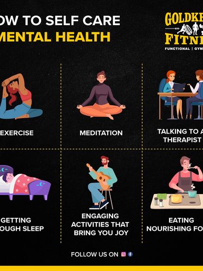 Self-care is a huge part of mental health. Make sure you are incorporating exercise, meditation, nourishing foods, and activities you enjoy into your routine.