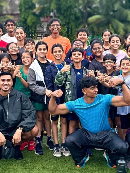 A snapshot of our amazing community. Coaches and athletes, young and old, all sharing a post-workout moment. This is what makes it all worthwhile.