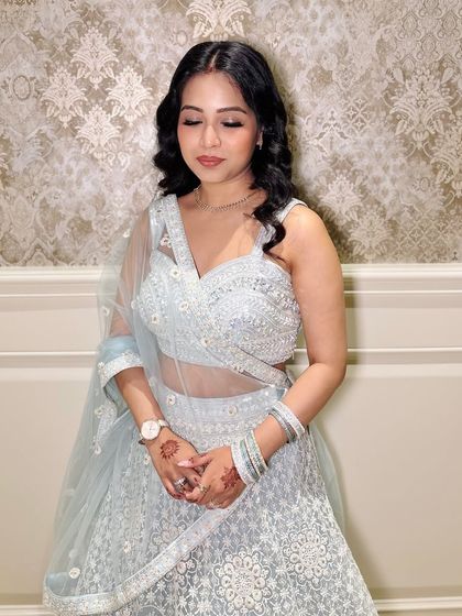 A serene portrait of the client.