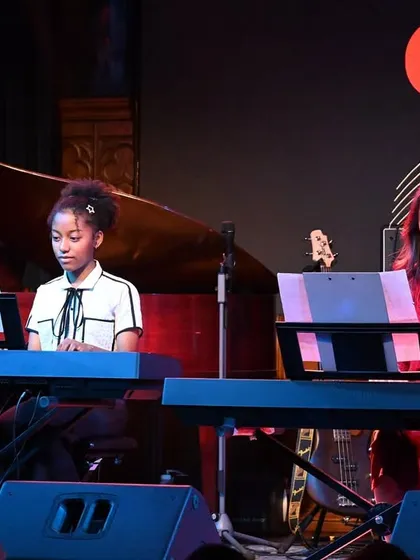 A piano duet performance by two of our dedicated students. These collaborations are a testament to their hard work and our ensemble coaching.