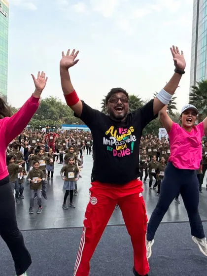 The pure joy of movement at the Blossom Marathon. My goal is to make fitness feel less like a task and more like a celebration, especially for the young runners joining in.